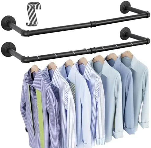 Mount a Rod Straight to the Wall Where a Closet Was Supposed to Go