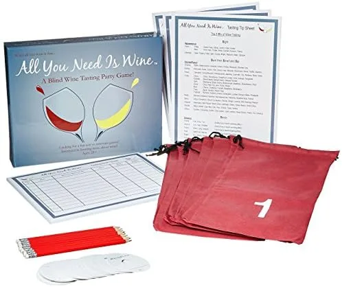 All You Need Is Wine Blind Tasting Party Game