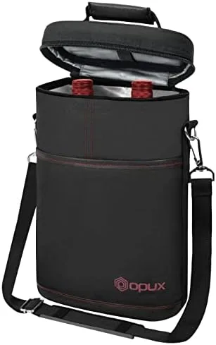 OPUX Insulated 2-Bottle Wine Tote