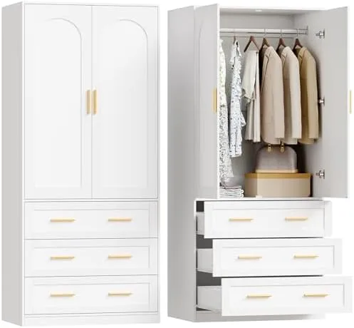 Add a Rod and a Drawer to a Bedroom That Never Had a Closet